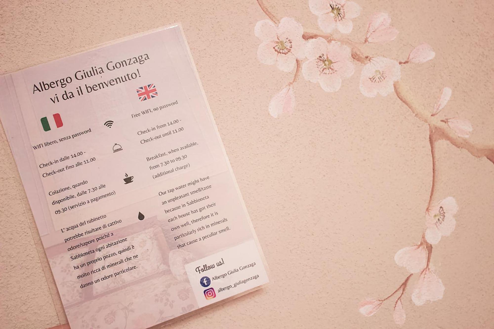 Albergo Giulia Gonzaga サッビオネータ エクステリア 写真